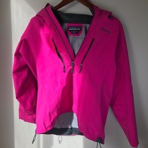 Pink Patagonia Soft Shell Rain Jacket